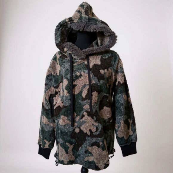 dylan Tops - Dylan Evereve Women’s Knobby Camo Hoodie Sz S Textured Pullover  Cozy NWT